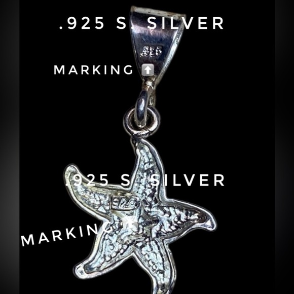 STARFISH PENDANT S. Silver (.925) Billy the Tree Jewelry Brand (Pendant Only) - Picture 10 of 10